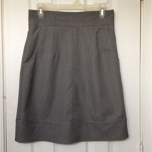 Shargano Gray Dress Skirt Sz 6